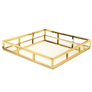 Plateau de service en bois au meilleur prix avec poignée en aluminium pour restaurants, cafés, hôtels, plats, fruits, café - Product Image 6