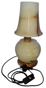 โคมไฟตั้งโต๊ะทำมือจากหินออนิกซ์สีขาว แสงสองระดับ ตกแต่งด้วยหินเรืองแสง ดีไซน์โดดเด่น สวยงาม สร้างบรรยากาศอบอุ่น เหมาะสำหรับบ้าน สำนักงาน ห้องนอน - Product Image 2