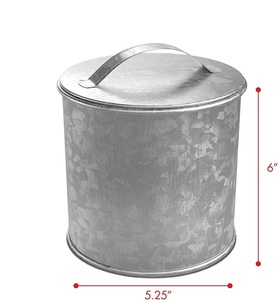 Recipiente de almacenamiento de acero galvanizado de marca privada para uso en la cocina, resistente a la corrosión por óxido y de larga duración. - Product Image 2