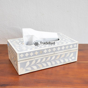 ที่ใส่กระดาษทิชชูตกแต่งบ้านทำมือลายฝังกระดูกสุดหรูรักษ์โลกจาก Tradebyd - Product Image 1