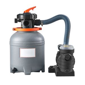 Sistema de Bomba de Filtro de Arena para Piscina Krystal Clear de 6 Vías y 1/2 HP, 3000 GPH, 12 Pulgadas, para Piscinas Elevadas - Product Image 1