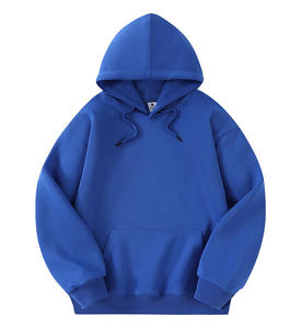 Sweat-shirt à capuche pour homme, coupe ample et oversize, style vintage streetwear, en molleton de coton épais, avec logo personnalisé, nouvelle collection. - Product Image 5