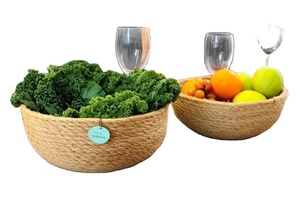 2026 New Handmade Eco-Friendly Seagrass Laundry <b>Basket</b> Simple Design Standing Type <b>for</b> Wardrobe or Kitchen <b>Storage</b> Made in BD - Product Image 6