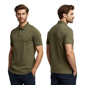 Polo en coton piqué uni pour homme - Product Image 3