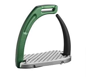 Étriers d'équitation en aluminium de qualité supérieure, paire, pour usage équestre, antidérapants, avec protection de la cheville, équipement de sécurité - Product Image 2