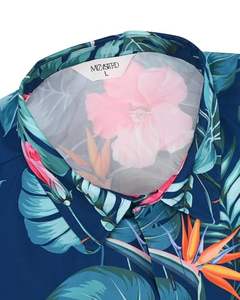 Camisa elegante para hombre, manga corta, estampado tropical, informal, para playa, con botones, verano, vibrante, colorida, floral, camiseta de verano para hombre - Product Image 4