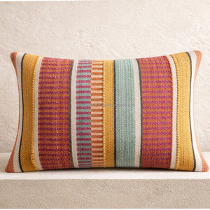 Summer Woven Green Pillow <b>Covers</b> Foldable Durable Farmhouse Woven Cushion <b>Cover</b> for Lavish Look Woven Pillow Cases - Product Image 4