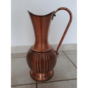 Vintage Copper <b>Jug</b> New Design Tabletop Water Serving Ware Handle Fancy Metal <b>Jug</b> for <b>Drinking</b> Factory Price Tea Pots Kettles - Product Image 1