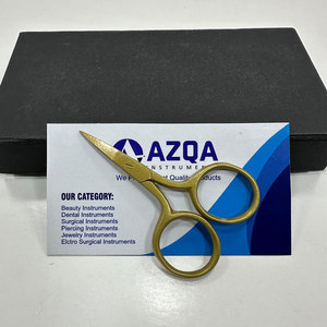 Stainless Steel Gold Color Mini Embroidery <b>Scissors</b> Fine Tip Thread Cutter for <b>Sewing</b> Craft Needlework Detail Work - Product Image 2