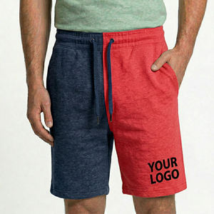 Shorts de sport et de fitness personnalisés pour hommes, en gros, 100 % polyester, couleur unie, respirants, séchage rapide, grandes tailles, pour la course à pied - Product Image 3