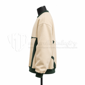Sudadera Personalizada para Hombre, Cuello Redondo, Estilo Urbano, con Paneles, Color Block, Unisex, OEM, ODM, Venta al Por Mayor - Product Image 4