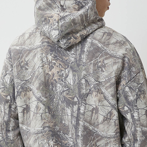 Sudadera con Capucha de Camuflaje para Hombre, Invierno, 100% Algodón, Estilo Urbano, Impresión Digital Completa - Product Image 5