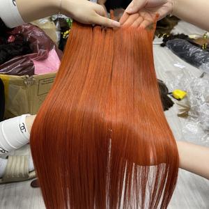 Extensiones de Cabello Tejidas a Máquina, Color Rojo Borgoña, Súper Lisas, de Alta Calidad, Listas para Enviar - Product Image 2