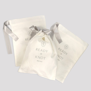 En gros Pas Cher Petit Cordon Sac Cadeau En Tissu Naturel 100% Coton Sac À Cordon - Product Image 5