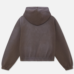 Sweat-shirt à capuche surdimensionné pour homme, en molleton épais, style vintage délavé à l'acide, streetwear pour l'hiver - Product Image 6