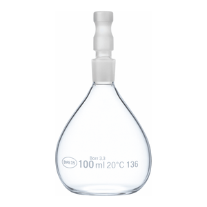 Picnómetro Gay-Lussac de Vidrio Borosilicato Glassco Clase A, 10-100 mL, para Gravedad Específica de Polvo - Product Image 2