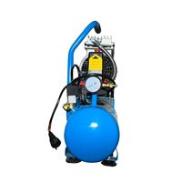 Compresor de Aire Portátil LAXMO de 10L, Sin Aceite, de Pistón, Entrega Rápida, Bomba Rotativa de Tornillo Silenciosa, Alimentación CA, Compresor Industrial de 220V