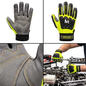 Gants de mécanicien haute performance MALUZA INDUSTRIES, flexibles, respirants, antidérapants, compatibles écran tactile, anti-humidité, robustes pour garage - Product Image 4