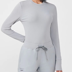 Comfortable Long Sleeve Stretchy Scrubs T-Shirt Medical <b>Undershirt</b> - Product Image 1