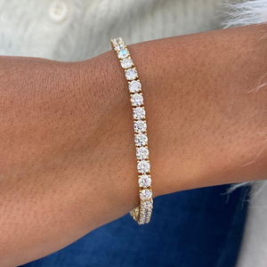 Handcrafted Lab Grown Diamond Bracelet Solid 18K <b>Gold</b> IGI Authenticated Luxury Wristwear White Yellow <b>Rose</b> <b>Gold</b> - Product Image 4