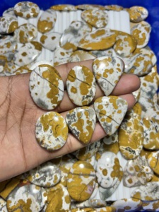 Pierre précieuse en jaspe océanique de qualité supérieure, cabochon non monté, fait main, vente en gros, taille et forme standard, 100% jaspe océanique naturel - Product Image 4