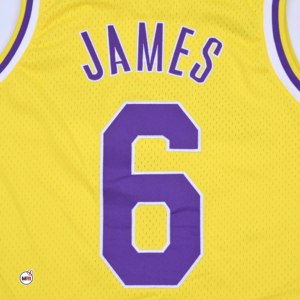 Best Selling Basketball Jersey Mens with Yellow Purple Color Back 6 Number <b>Mesh</b> Tank <b>Top</b> Breathable Polyester Sportswear Jerseys - Product Image 6