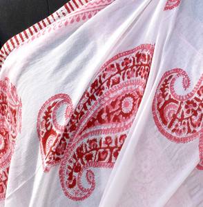 ผ้าคลุมบิกินี่ลายพิมพ์ลายเพสลีย์แบบอินเดีย ผ้าซารอง ปาเรโอ ขายส่งราคาถูก ผ้าซารองผ้าฝ้าย - Product Image 4