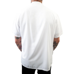 Chaleco de Barbero Clásico Personalizable para Hombre, Chaqueta Blanca Transpirable de Poliéster con Nombre y Logotipo para Trabajo en Salón - Product Image 2