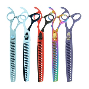 Ciseaux de coupe en acier inoxydable pour chien, accessoires de beauté pour le toilettage des animaux de compagnie, Logo personnalisé, excellente qualité, 440C - Product Image 5