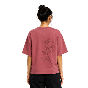 Custom Boxy Fit T Shirts for Women Heavy Cotton <b>Drop</b> Shoulder Short Sleeve Streetwear Tee OEM ODM Wholesale Clothing Manufacture - Product Image 2