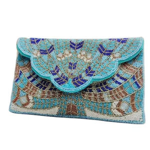 White <b>Pink</b> Flamingos Custom Beaded Party Clutch Evening Bag Designer Ladies Shoulder Bags Luxury <b>Purses</b> and Handbags Parties - Product Image 2