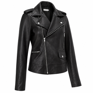 High Quality Leather Asymmetrical <b>Jacket</b> Coats Women Clothing Breathable Lightweight Canleo Street Wear Motorcycle <b>Racer</b> Classic - Product Image 1