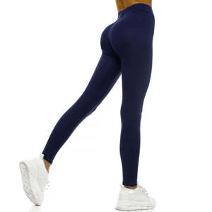 Leggings taille haute extensibles pleine longueur pour femmes grandes tailles, coupe ajustée, pour yoga, gym, fitness, entraînement, vêtements de sport, Spandex/Polyester - Product Image 4
