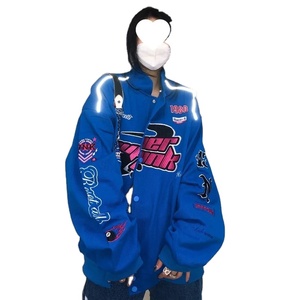 Chaqueta de Lona Impermeable de Cuero Genuino para Hombre, Estilo Motociclista y Uniforme de Béisbol, Tendencia Transfronteriza, Nueva y de Talla Grande para Invierno - Product Image 1