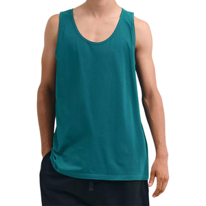 Camiseta sin mangas de compresión transpirable para hombre, personalizada al por mayor de fábrica, sin costuras, para correr - Product Image 1