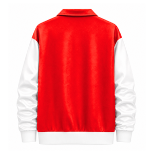 Custom Delta Sigma Theta Sorority Windbreaker embroidered logo red & white Casual Style for female with polyester lining - Product Image 3