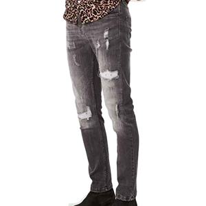 Pantalones de hombre rectos, curvos, a rayas, personalizados, estilo urbano, de alta calidad, rectos, con lavado ácido, pantalones de mezclilla resistentes para hombre - Product Image 5