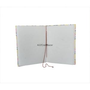 Cuaderno de alta calidad con cubierta de tela estampada, papel hecho a mano y cierre, diario y bloc de notas para uso en oficina. - Product Image 3