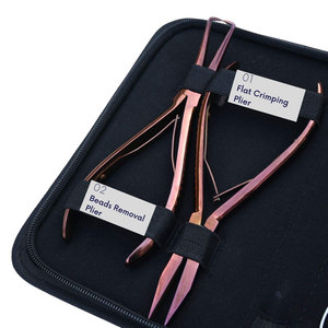 Kit Completo de Herramientas para Extensiones de Cabello con Alicates para Remover Cuentas Planas, Herramienta de Gancho y Bucle, Mini Tijeras, Aguja Curva - Product Image 2