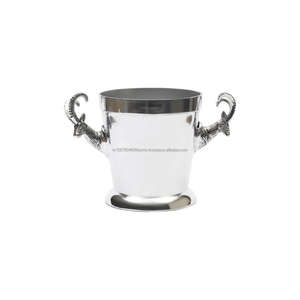 OEM ODM Refroidisseur de vin à champagne personnalisé Aluminium Métal Seau à glace décoratif d'affichage de comptoir personnalisé avec logo - Product Image 2