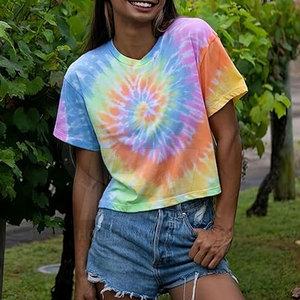 Camiseta Corta de Moda para Mujer, Estilo Moderno, Ropa Urbana, Camiseta Corta para Mujer, Atuendo Informal y Suave para el Día a Día - Product Image 4