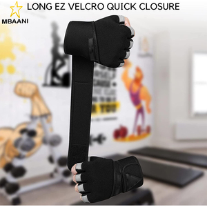 Gants de fitness respirants avec support de poignet rembourré, protection supplémentaire de la paume, pour le cyclisme, l'entraînement en suspension et les tractions - Product Image 2