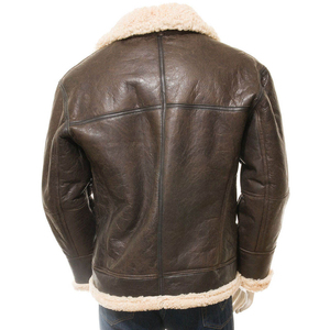 Chaqueta de Hombre de Moda Urbana, 100% Cuero Genuino con Forro de Piel, Cierre de Botones Cubiertos, Impermeable y Transpirable, en Oferta - Product Image 2