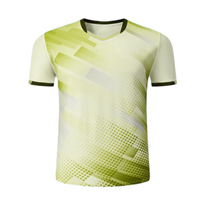 Camiseta de Fútbol Sublimada con Cuello en V para Hombre, Manga Corta, Absorbe la Humedad, 100% Poliéster, Corte Regular, Diseño Sólido, Cierre de Hebilla en T - Product Image 4