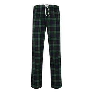 Pantalon en flanelle de qualité supérieure pour homme, fabriqué aux États-Unis, à carreaux, en coton doux, taille élastique, pour l'hiver, vêtements de détente - Product Image 2