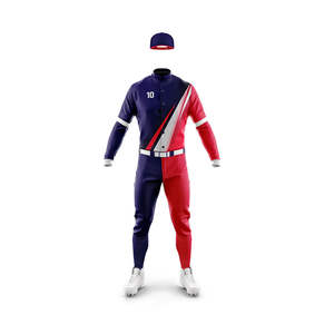 Neu eingetroffene, personalisierte Baseball-Uniform-Sets, hochwertige, individuelle Logos, kurze, große Größen, atmungsaktiv, schnelltrocknend, mit Wärmeübertragungsdruck - Product Image 2