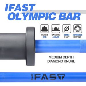 Blu per Olympic 4Ft solido cromo barra di sollevamento pesi 400 libbre capacità di allenamento per la forza palestra da casa Squat da 2 pollici - Product Image 5