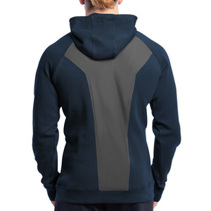 Sudadera con capucha y media cremallera para hombre, de manga larga, informal, para otoño e invierno, venta al por mayor de fábrica - Product Image 5