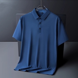เสื้อโปโลแขนสั้นผู้ชาย สีพื้น ทรงปกติ สไตล์ลำลอง ผ้าป๊อปลินระบายอากาศดี ดีไซน์แบบทอ - Product Image 3