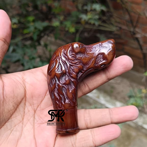 Empuñadura Decorativa para Bastón, Hecha a Mano, Ecológica, de Resina, con Cabeza de Ángel o Animal, Repuesto para Bastón - Product Image 2